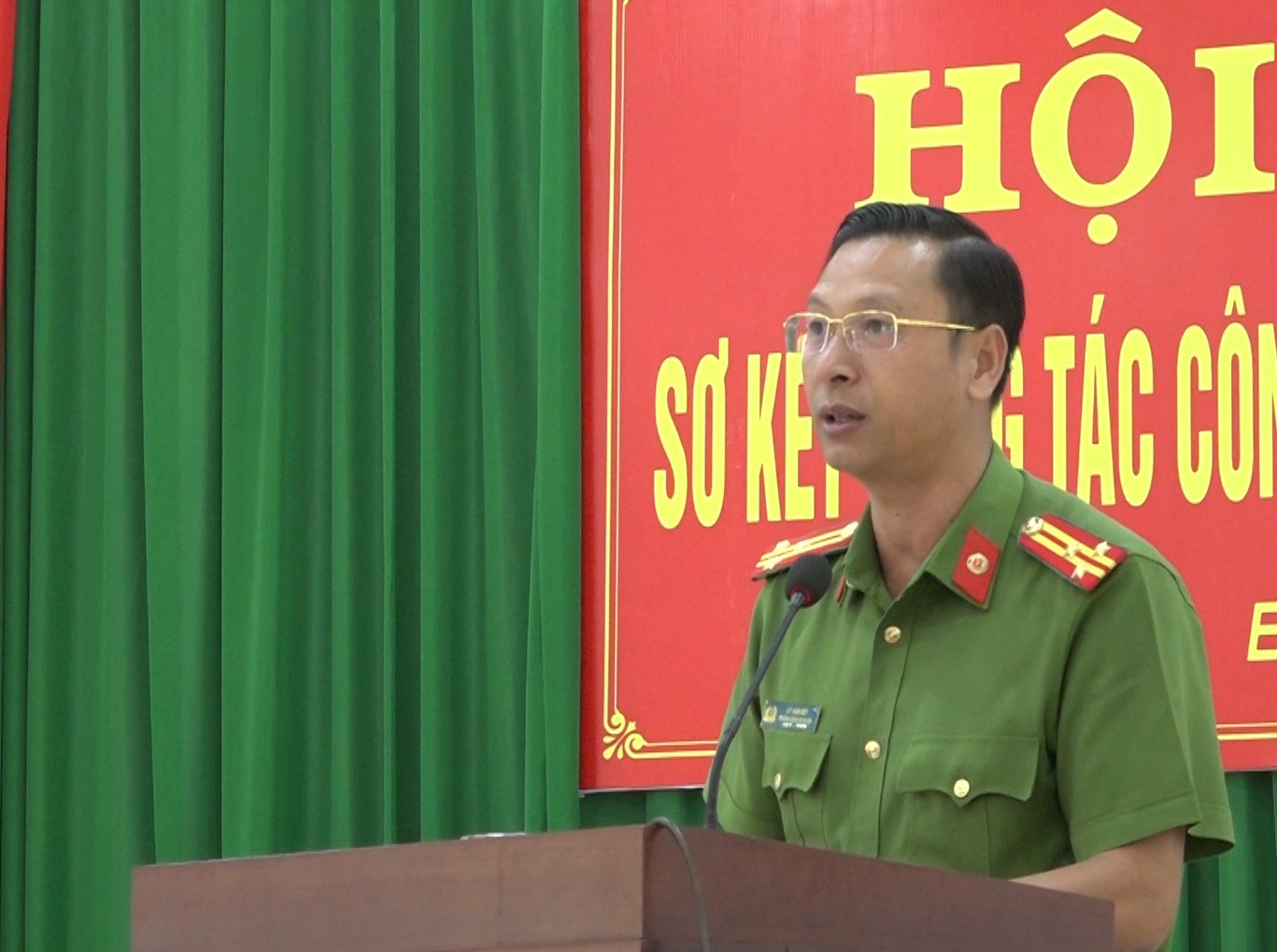 Sơ kết công tác công an 6 tháng đầu năm 2023
