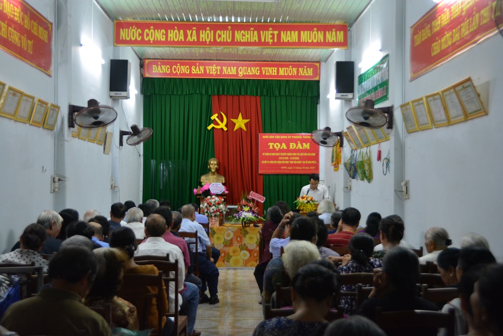 Tọa đàm kỷ niệm 90 năm ngành truyền thống công tác Dân vận của Đảng; sơ kết 1 năm xây dựng mô hình “Dân vận khéo”