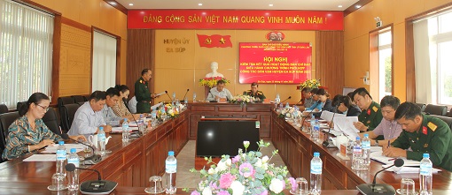 Đoàn công tác Dân vận Tỉnh uỷ làm việc tại huyện Ea Súp