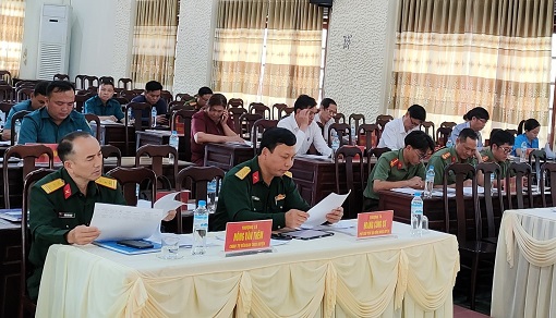 Hội nghị xét duyệt tiêu chuẩn chính trị, đạo đức tuyển chọn gọi công dân nhập ngũ năm 2024