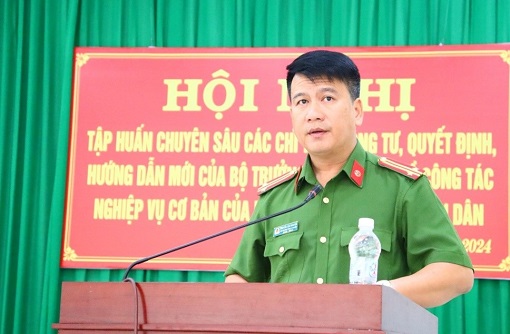 Hội nghị tập huấn chuyên sâu các văn bản mới của Bộ Công an về công tác nghiệp vụ cho lực lượng cảnh sát nhân dân