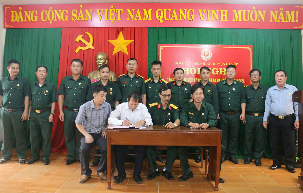 Hội cựu chiến binh huyện tổng kết công tác Hội năm 2024 triển khai nhiệm vụ năm 2025