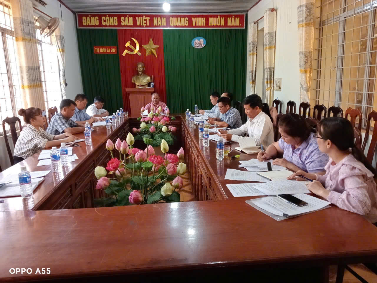 Giám sát tình hình thực hiện Kế hoạch đầu tư công trung hạn giai đoạn 2021-2025 trên địa bàn thị trấn Ea Súp