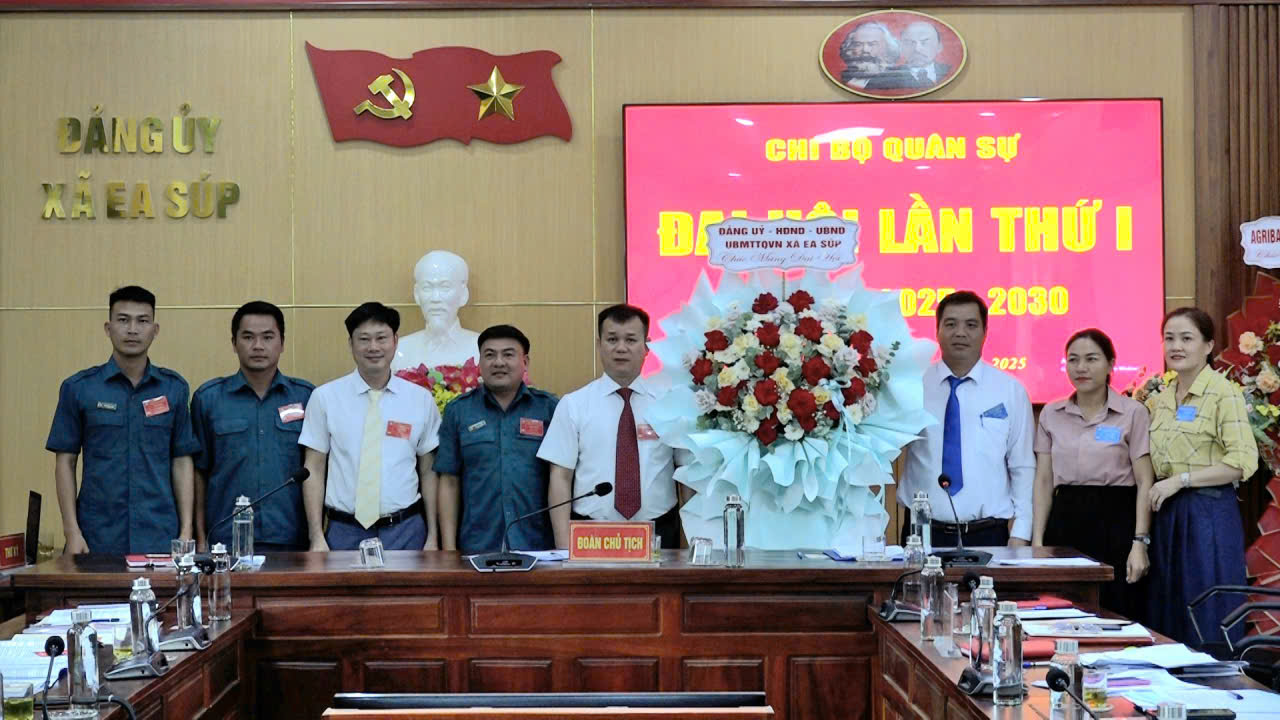 Đại hội Chi bộ Quân sự xã Ea Súp lần thứ nhất, nhiệm kỳ 2025 – 2030