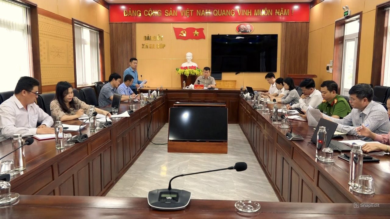 Xã Ea Súp: Họp Ban Chỉ đạo bầu cử đại biểu Quốc hội khóa XVI và đại biểu HĐND các cấp, nhiệm kỳ 2026 – 2031