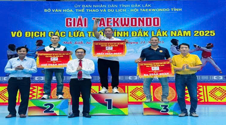Đoàn võ Taekwondo xã Ea Súp đạt thành tích cao tại giải Taekwondo vô địch các lứa tuổi tỉnh Đắk Lắk năm 2025