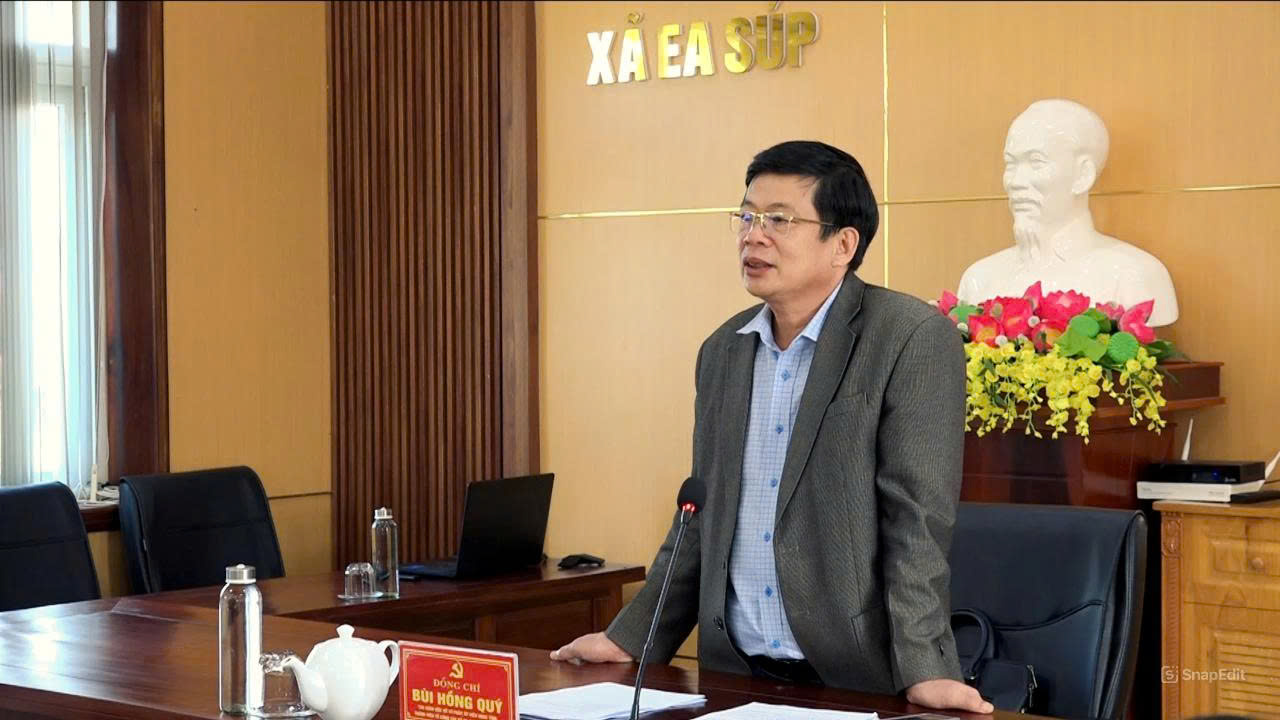 Đoàn Công tác số 3 Ban chỉ đạo Bầu cử tỉnh Đắk Lắk kiểm tra công tác bầu cử tại các xã: Ea Súp, Ea Rốk, Ea Bung, Ia Rvê, Ia Lốp và Ea Wy