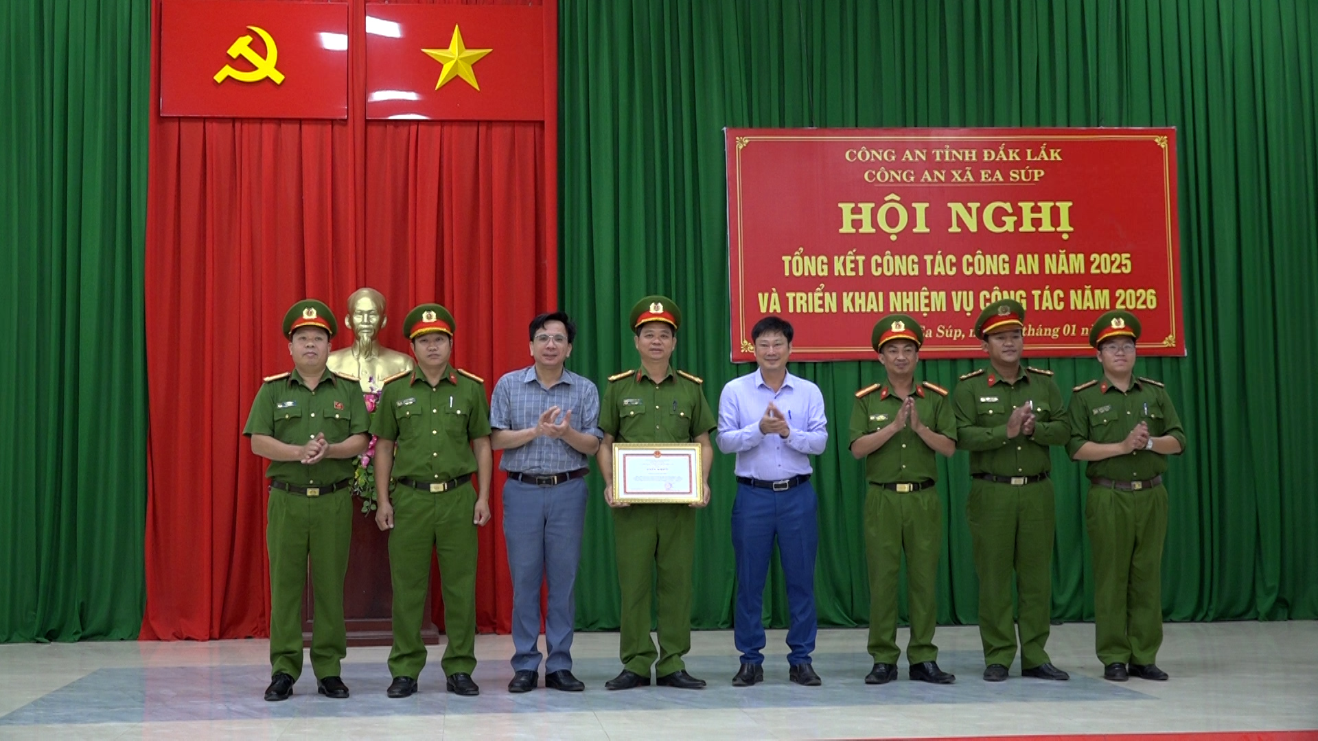 Công an xã Ea Súp triển khai chương trình công tác năm 2026.